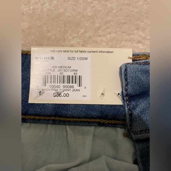 So skinny jeans size 1/25W NWT - Picture 7 of 9